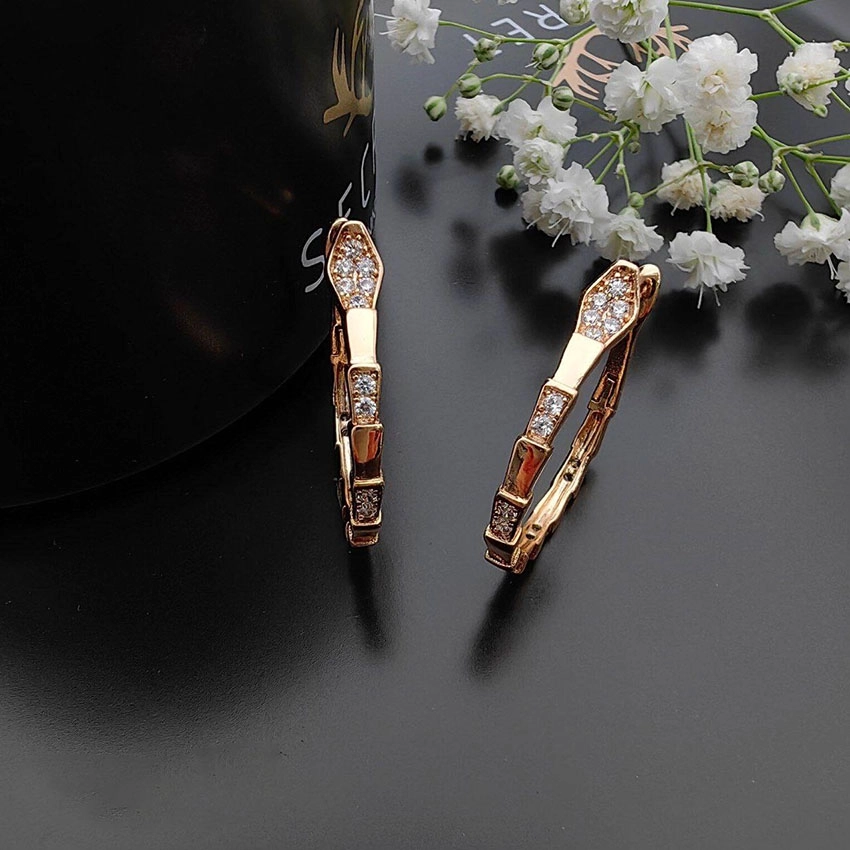 گوشواره حلقه ای نگین دار ژوپینگ کد 164