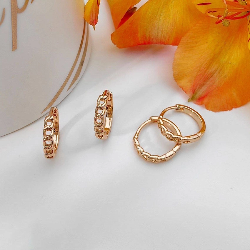 گوشواره زنجیری ظریف ژوپینگ کد 218
