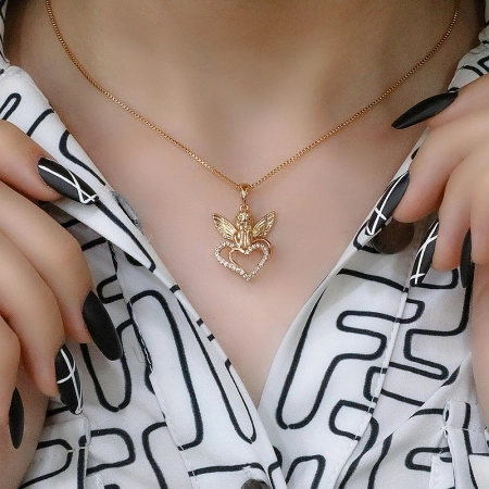 پلاک فرشته و قلب ژوپینگ کد 538