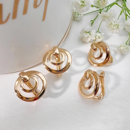 گوشواره گرد هندسی ژوپینگ کد 645