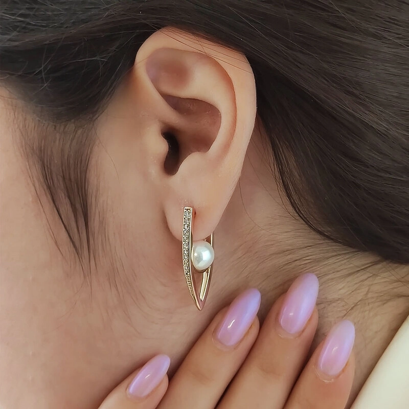 گوشواره هفتی مرواریدی ژوپینگ کد 662 3