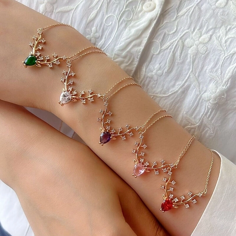 گردنبند شاخ گوزن دریم کد 658 5