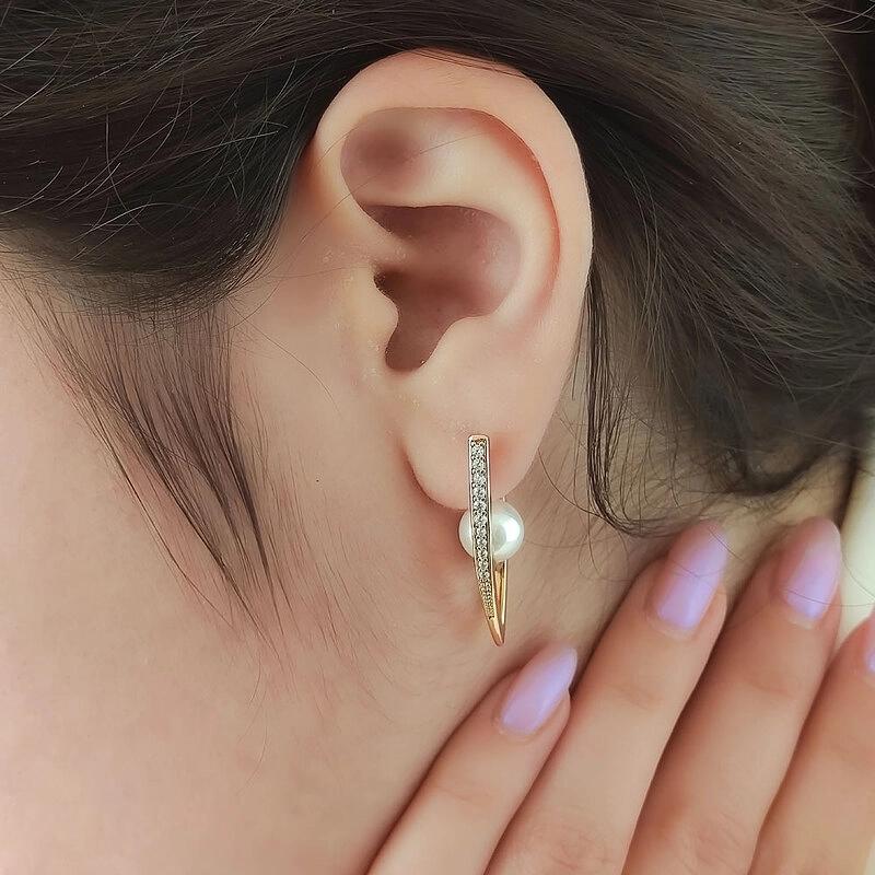 گوشواره هفتی مرواریدی ژوپینگ کد 662 1