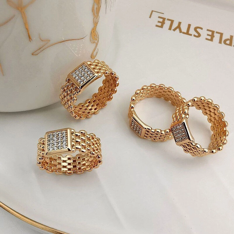 انگشتر رولکس نگین‌دار ژوپینگ کد 659 3