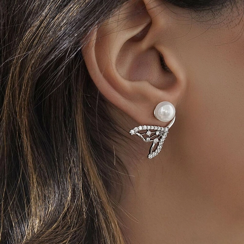 گوشواره دم وال مرواریدی ژوپینگ کد 578 2