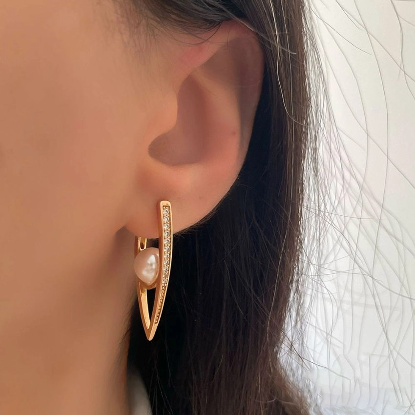 گوشواره هفتی مرواریدی ژوپینگ کد 662