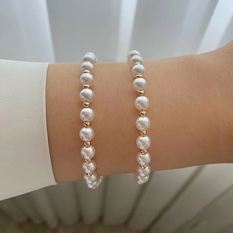 دستبند مروارید و گوی ژوپینگ کد 676 2