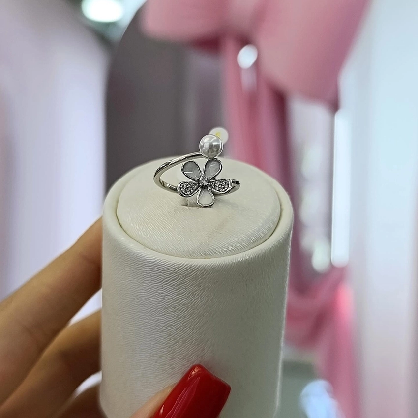 انگشتر گل و مروارید ژوپینگ کد 671