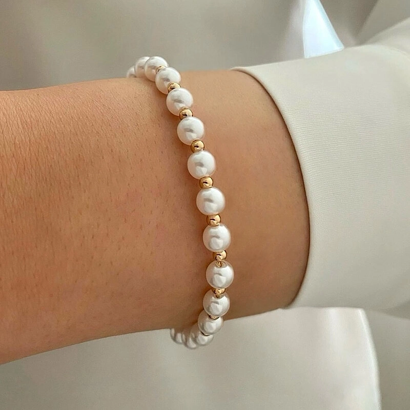 دستبند مروارید و گوی ژوپینگ کد 676 1