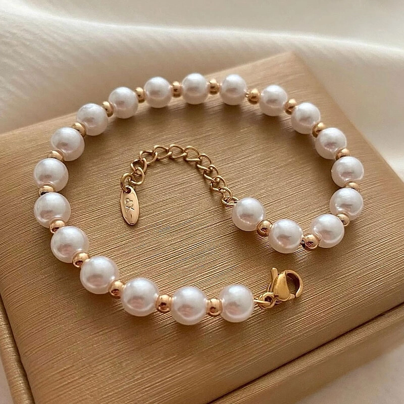 دستبند مروارید و گوی ژوپینگ کد 676 3