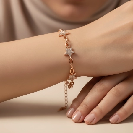 دستبند زنجیری ستاره ای ژوپینگ کد 571