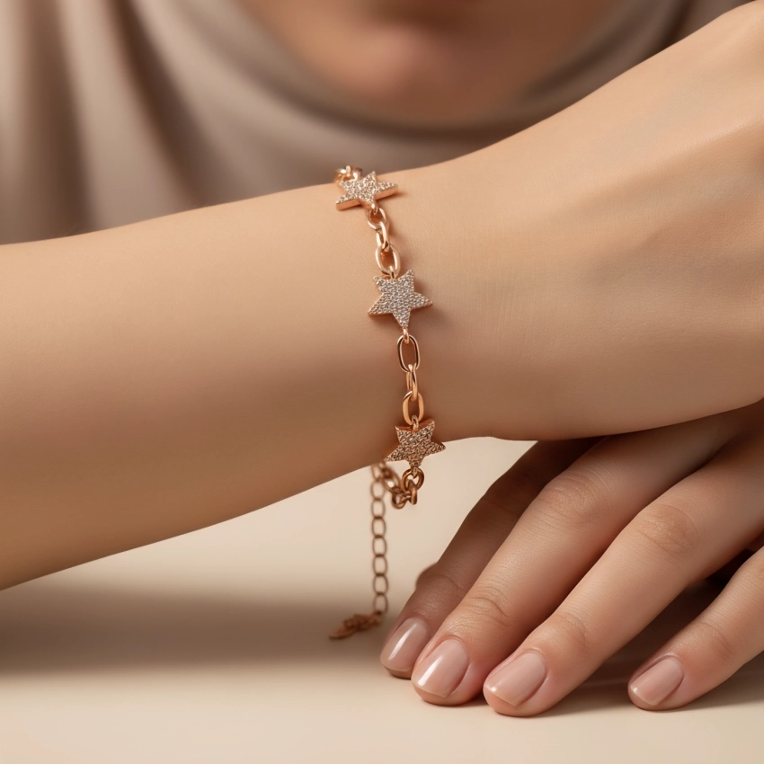 دستبند زنجیری ستاره ای ژوپینگ کد 571