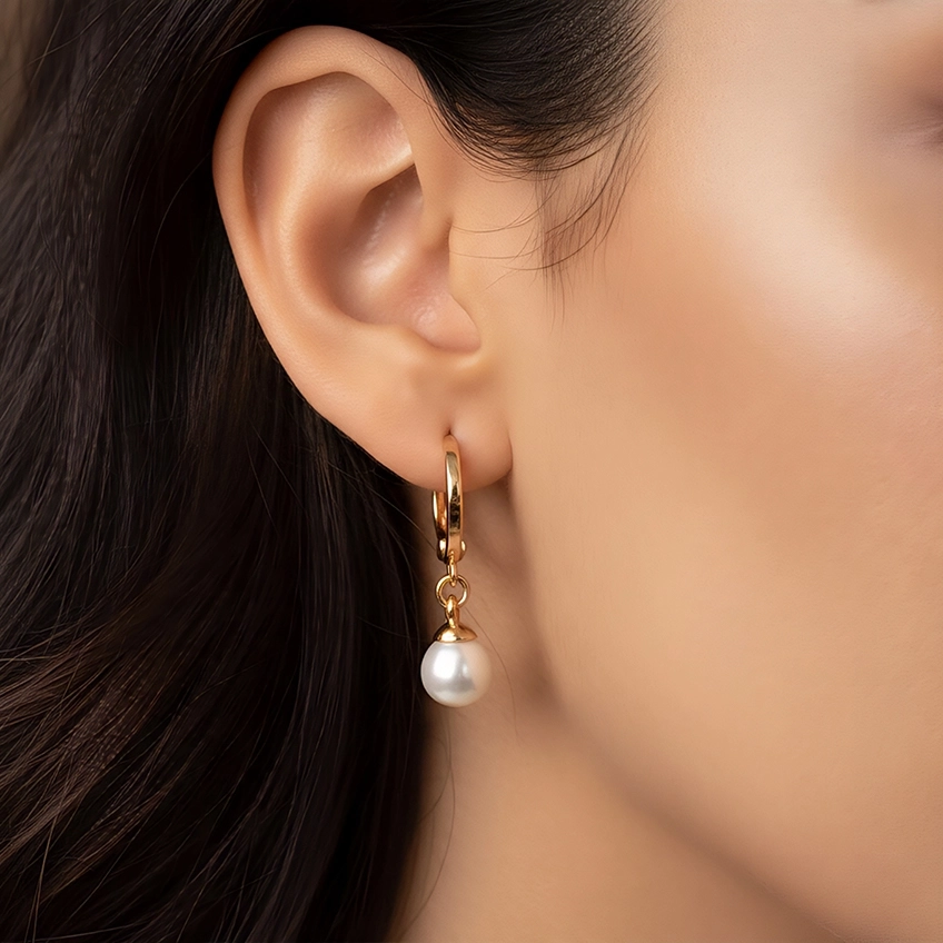 گوشواره آویز مروارید ژوپینگ کد 163