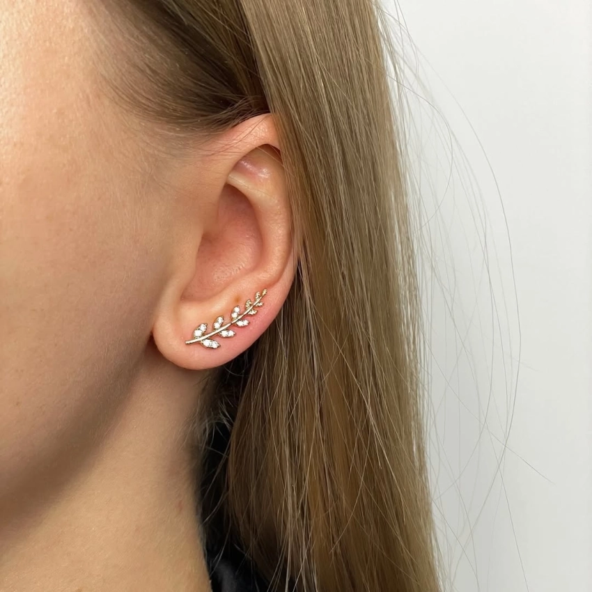 گوشواره خوشه گندم ژوپینگ کد 678