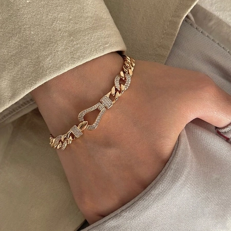 دستبند کارتیر طرح فِرِد ژوپینگ کد 688