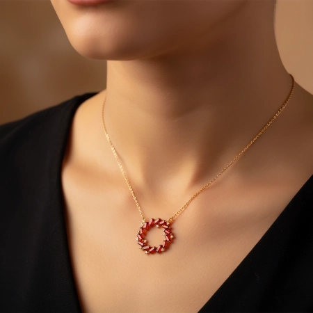 گردنبند جواهری طرح شوپارد ژوپینگ کد 468