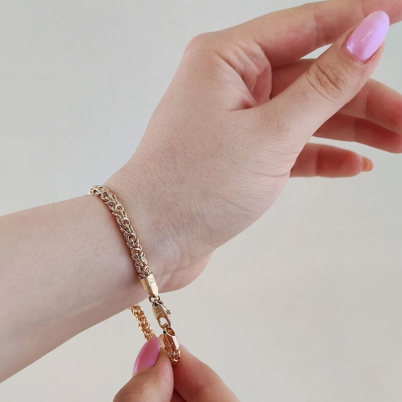 دستبند طرح یزدی 5 میل ژوپینگ کد 684 2