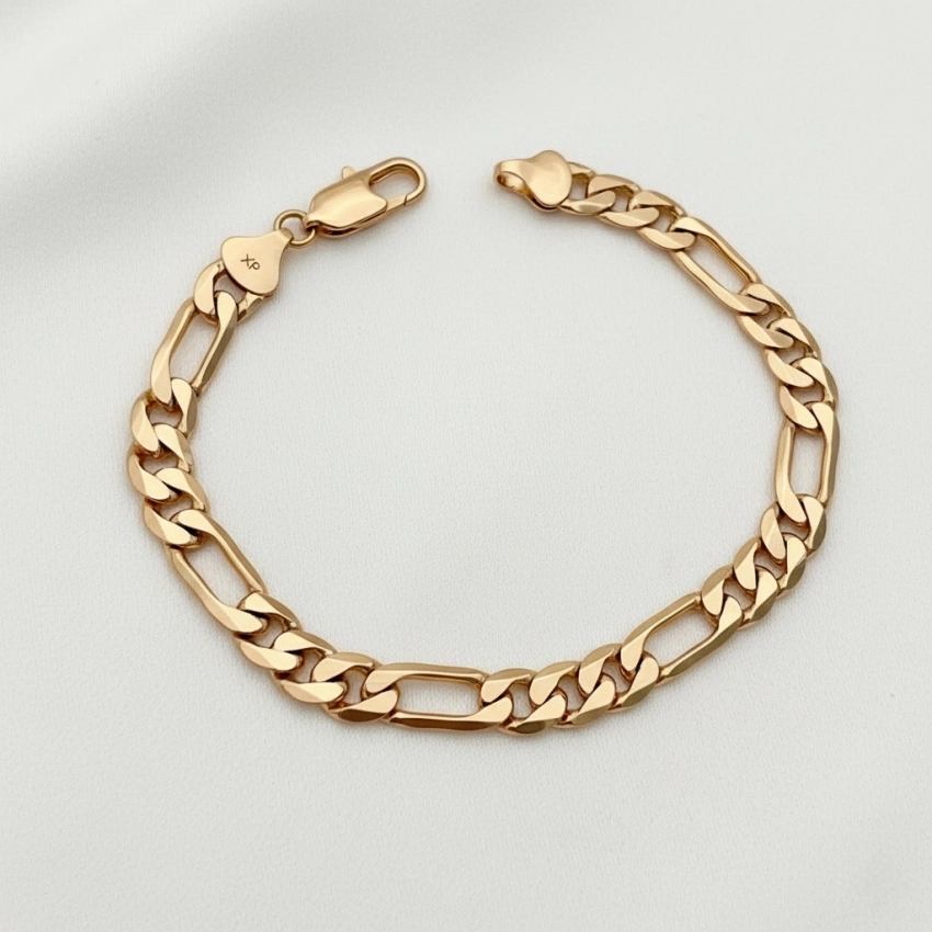 دستبند فیگاره 8 میل ژوپینگ کد 703