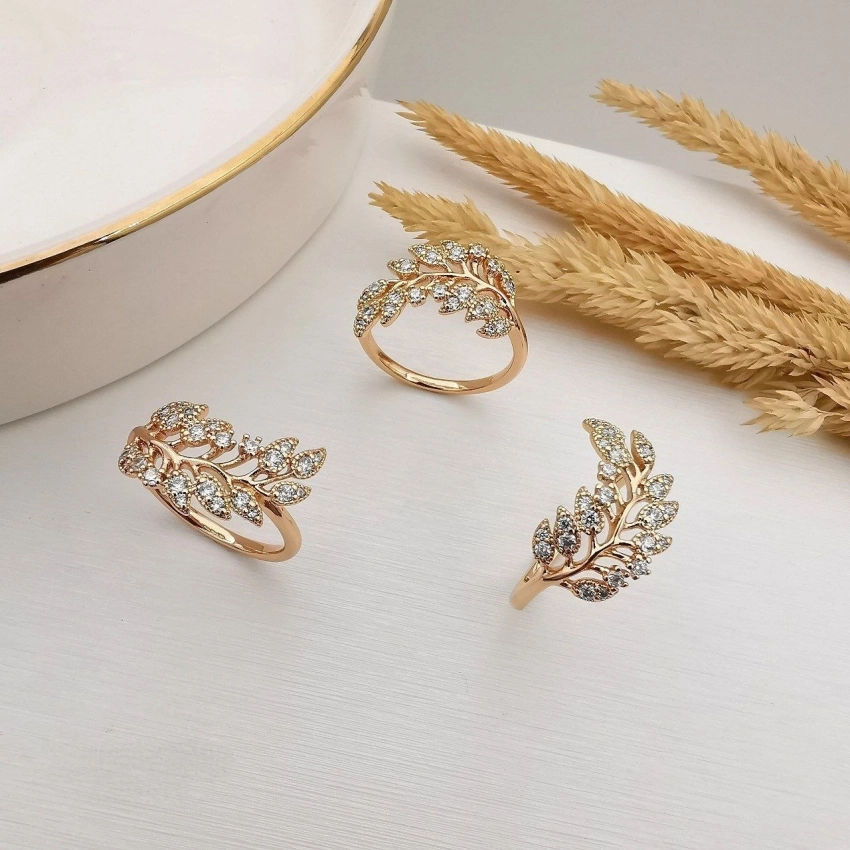 انگشتر برگ زیتون ژوپینگ کد 634