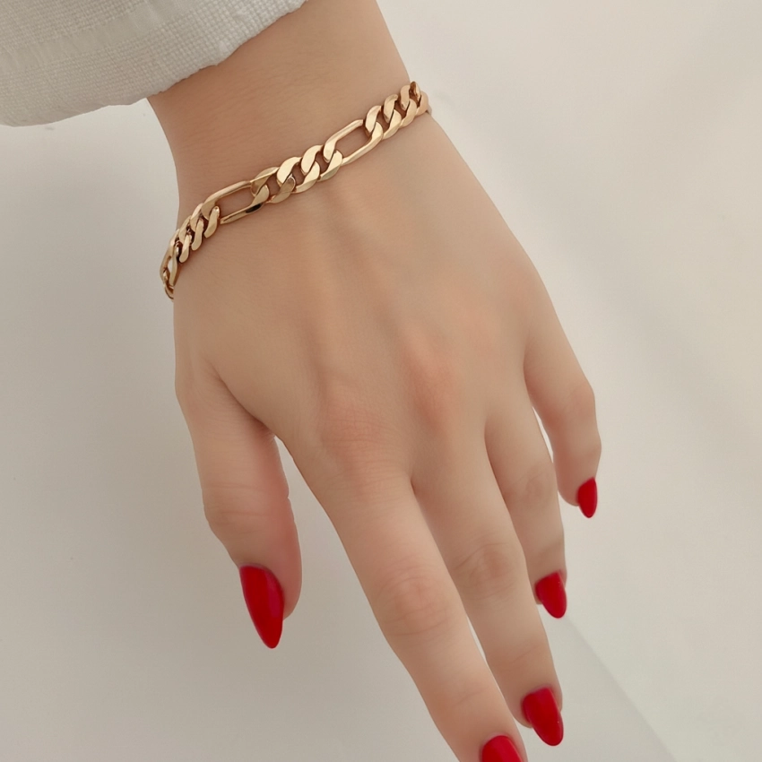 دستبند فیگاره 8 میل ژوپینگ کد 703