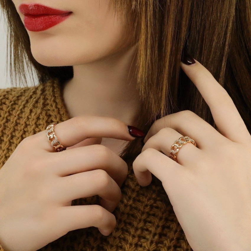 انگشتر کارتیه نگین دار ژوپینگ کد 670