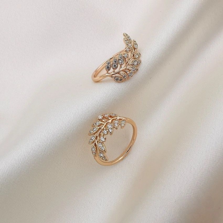 انگشتر برگ زیتون ژوپینگ کد 634