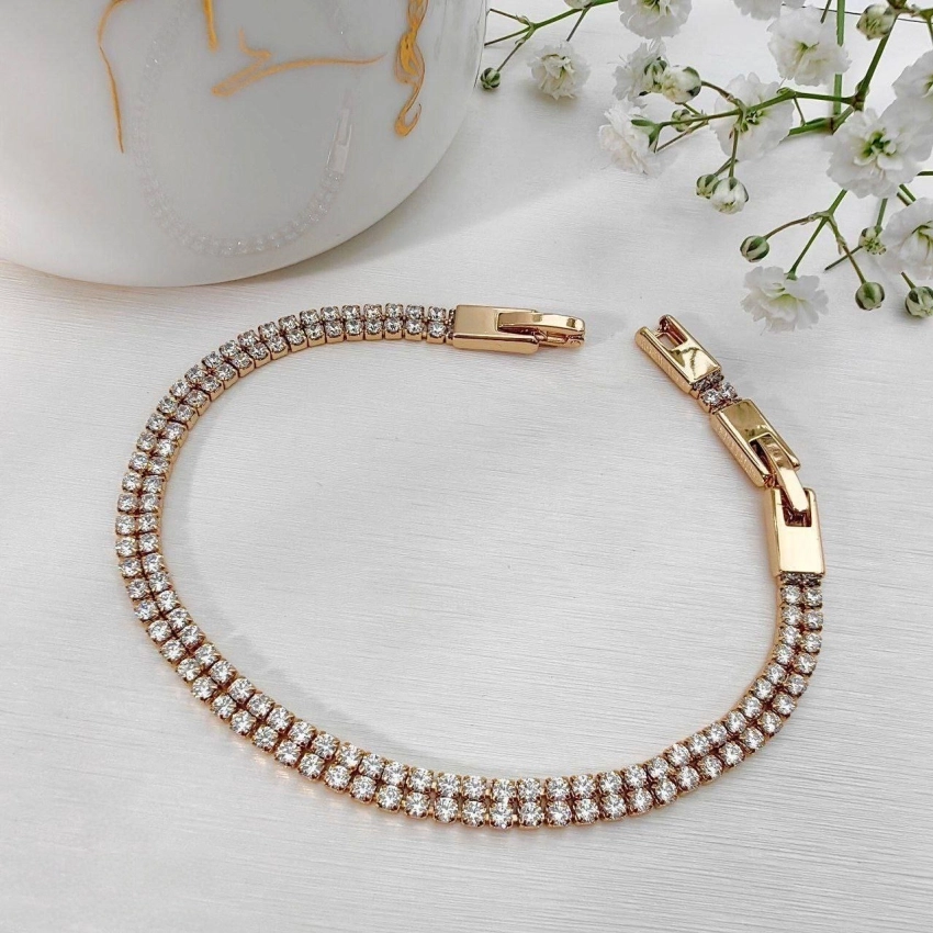 دستبند تنیسی دو ردیفه ژوپینگ کد 696