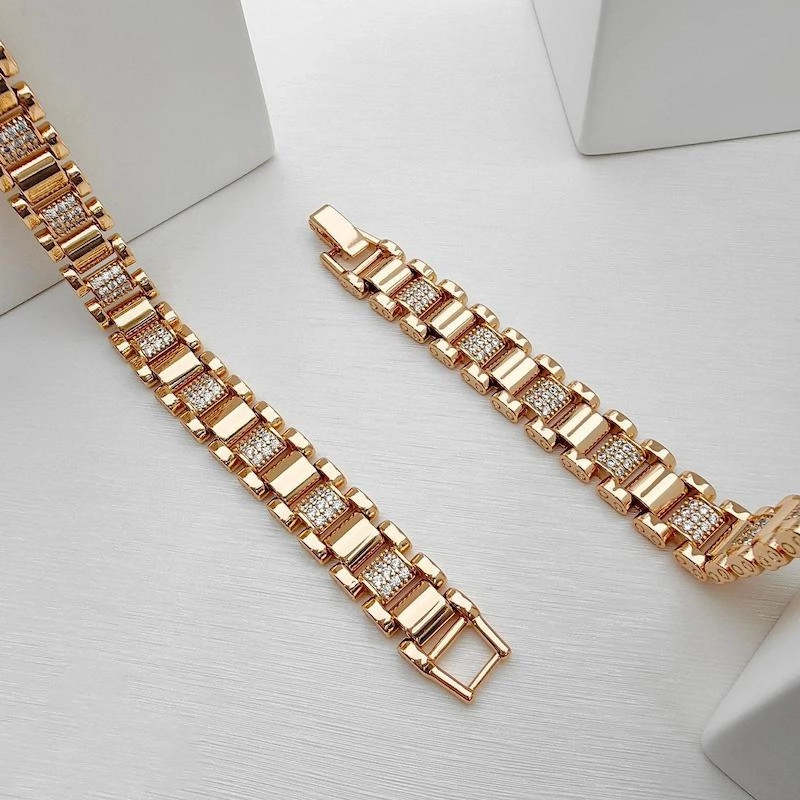 دستبند رولکس نگین دار ژوپینگ کد 719 1