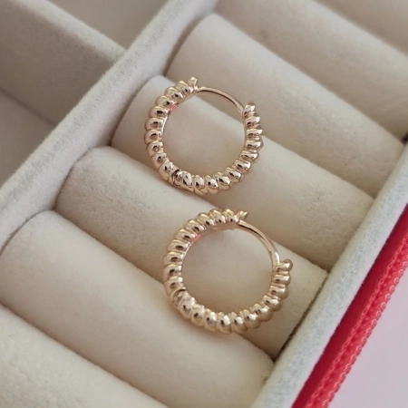 گوشواره زنانه ژوپینگ حلقه ای مدل یورمن کد 928